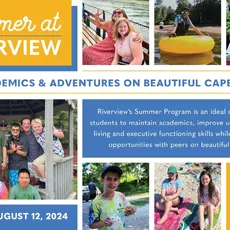 Summer at Riverview offers programs for three different age groups: Middle School, ages 11-15; High School, ages 14-19; and the Transition Program, GROW (Getting Ready for the Outside World) which serves ages 17-21.⁠
⁠
Whether opting for summer only or an introduction to the school year, the Middle and High School Summer Program is designed to maintain academics, build independent living skills, executive function skills, and provide social opportunities with peers. ⁠
⁠
During the summer, the Transition Program (GROW) is designed to teach vocational, independent living, and social skills while reinforcing academics. GROW students must be enrolled for the following school year in order to participate in the Summer Program.⁠
⁠
For more information and to see if your child fits the Riverview student profile visit morgantiming.com/admissions or contact the admissions office at admissions@morgantiming.com or by calling 508-888-0489 x206